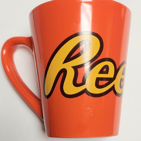 Hershey Company Reese's Peanut Butter Cup Orange Coffee Tea Cocoa Mug 4" Tall - Picture 1 of 6